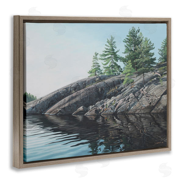 Stupell Industries Clinton Jammer | Rocky Lake Scenery Wall Art
