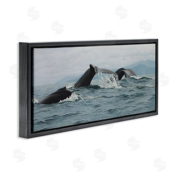 Stupell Industries Clinton Jammer | Whale Tales Ocean Splash Wall Art