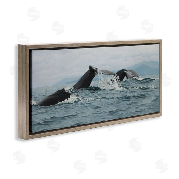 Stupell Industries Clinton Jammer | Whale Tales Ocean Splash Wall Art