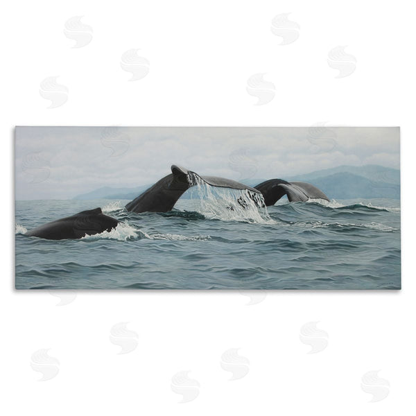 stupell industries Clinton Jammer | Whale Tales Ocean Splash Wall Art