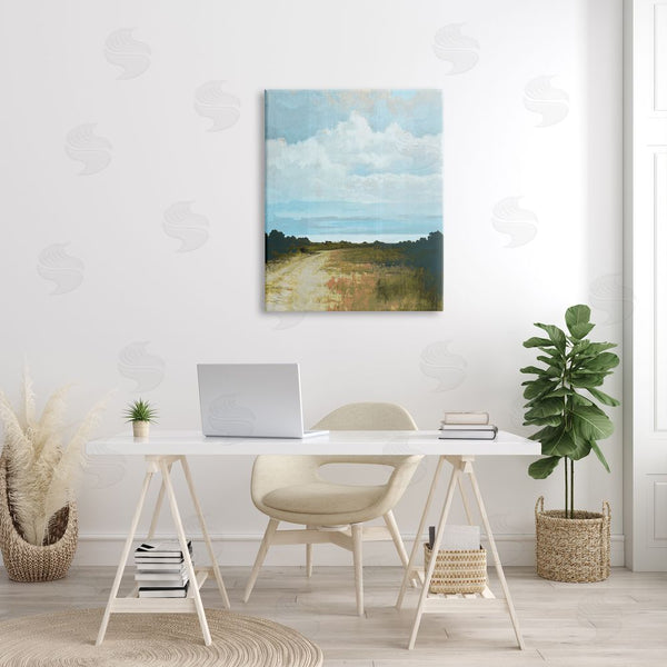 Stupell Industries Cloverfield & Co. | Atmospheric Blue Clouds Over Rural Country Path Wall Art