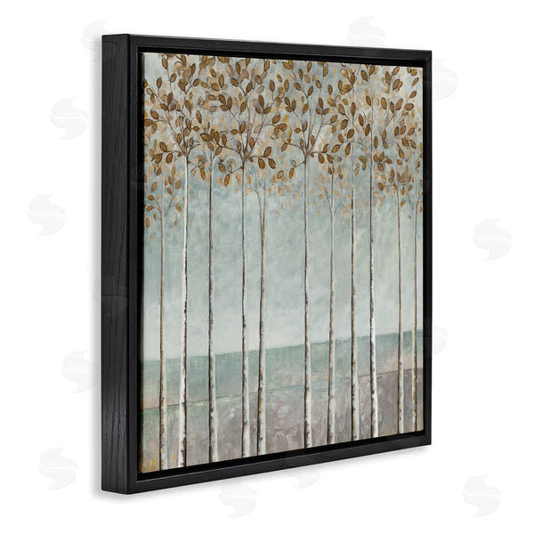 Stupell Industries Cloverfield & Co. | Tall Birch Tree Trunks Blossoming Fall Leaves Wall Art