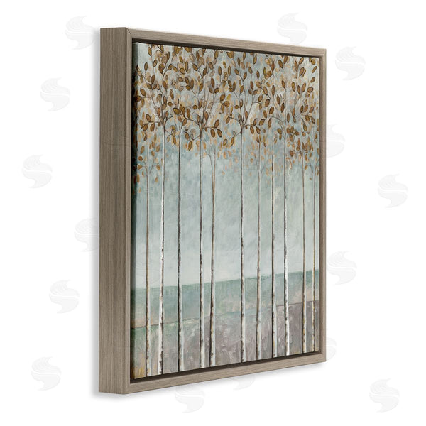 Stupell Industries Cloverfield & Co. | Tall Birch Tree Trunks Blossoming Fall Leaves Wall Art