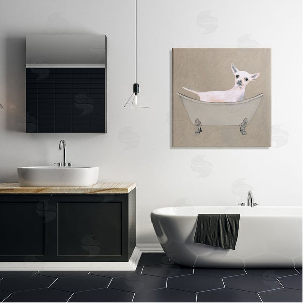 Stupell Industries Coco De Paris | Chihuahua Vintage Bathtub Pet Wall Art