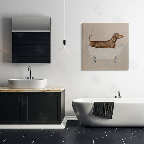 Stupell Industries Coco De Paris | Dachshund Dog Vintage Bathtub Wall Art