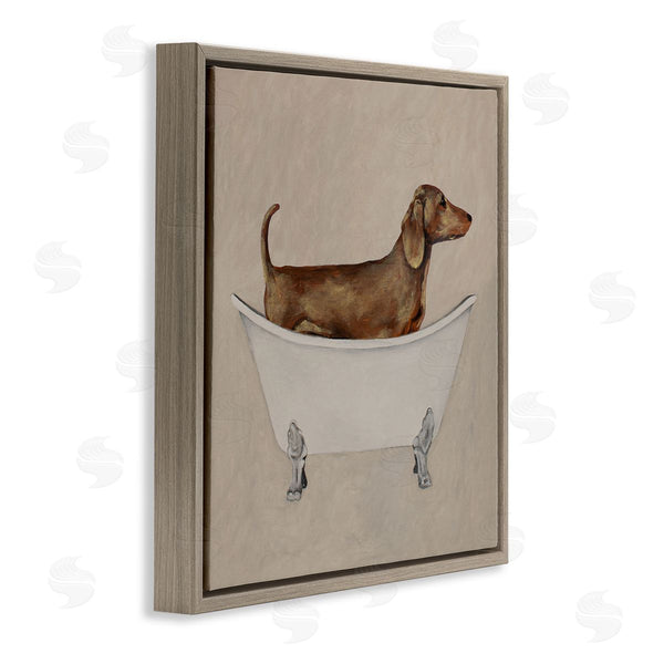 Stupell Industries Coco De Paris | Dachshund Dog Vintage Bathtub Wall Art