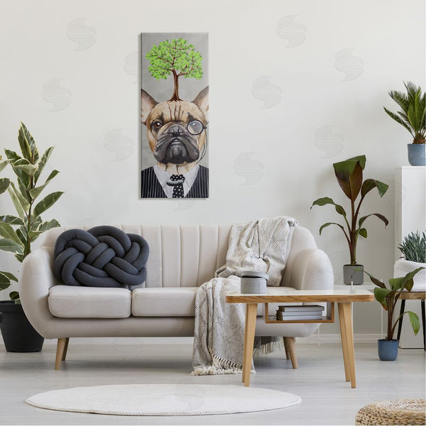 Stupell Industries Coco De Paris | Dog Wearing Suit Botanical Tree Wall Art