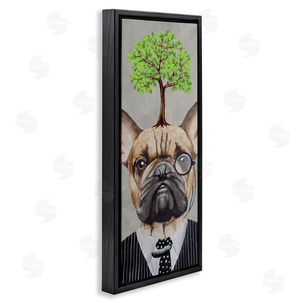 Stupell Industries Coco De Paris | Dog Wearing Suit Botanical Tree Wall Art
