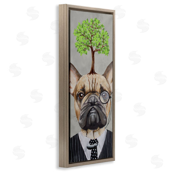 Stupell Industries Coco De Paris | Dog Wearing Suit Botanical Tree Wall Art