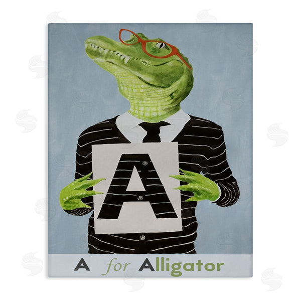 stupell industries Coco de Paris | Educational A For Alligator Wall Art