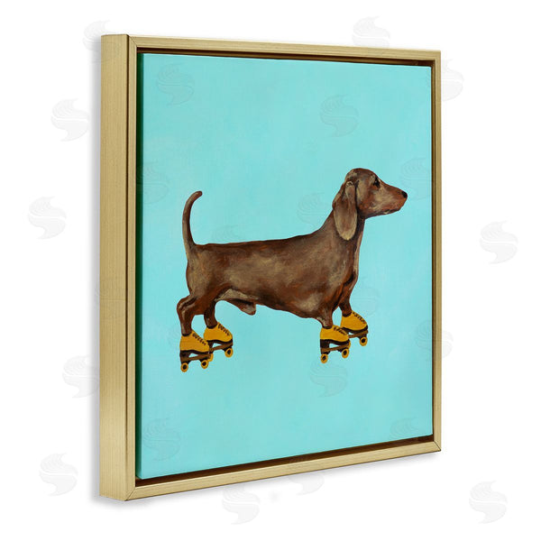 Stupell Industries Coco De Paris | Funny Dachshund On Roller Skates