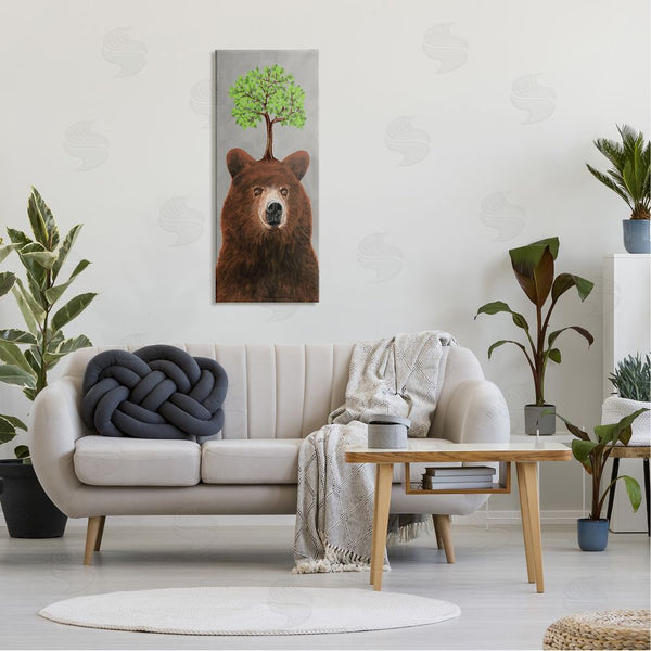Stupell Industries Coco De Paris | Modern Bear Tree Growing Wall Art