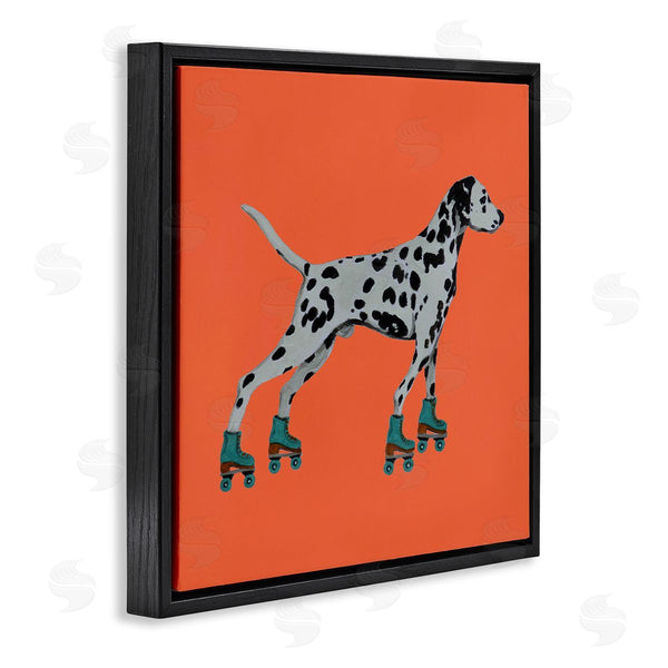 Stupell Industries Coco De Paris | Orange Dalmatian Rollerskating Wall Art