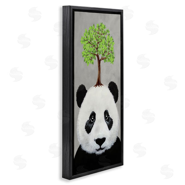 Stupell Industries Coco De Paris | Panda Bear & Tree Nature Portrait Wall Art