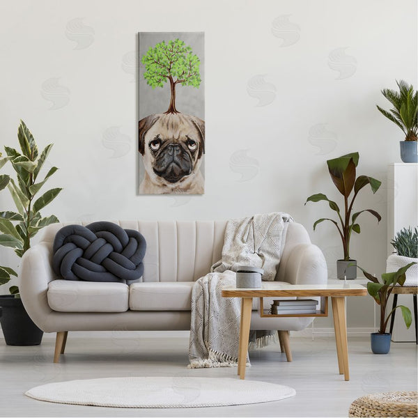 Stupell Industries Coco De Paris | Pug Growing Tree Portrait Wall Art