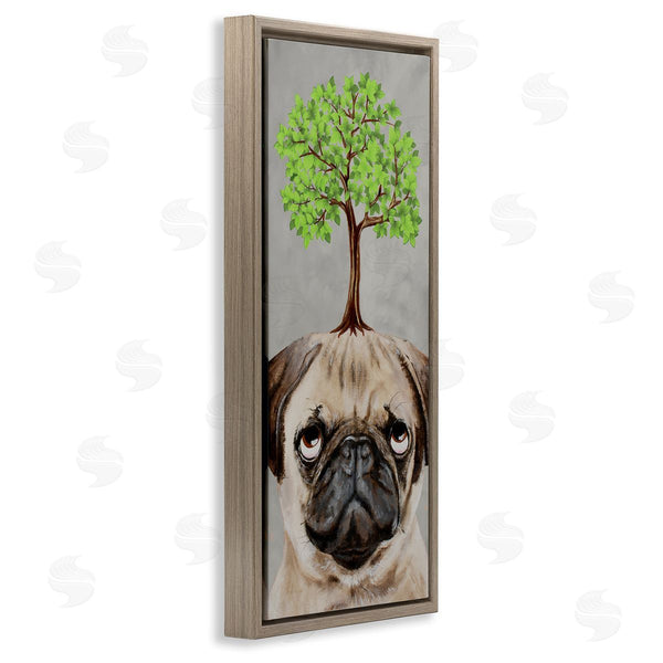 Stupell Industries Coco De Paris | Pug Growing Tree Portrait Wall Art