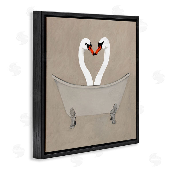 Stupell Industries Coco De Paris | Two Swans Heart Shape Bathtub Wall Art