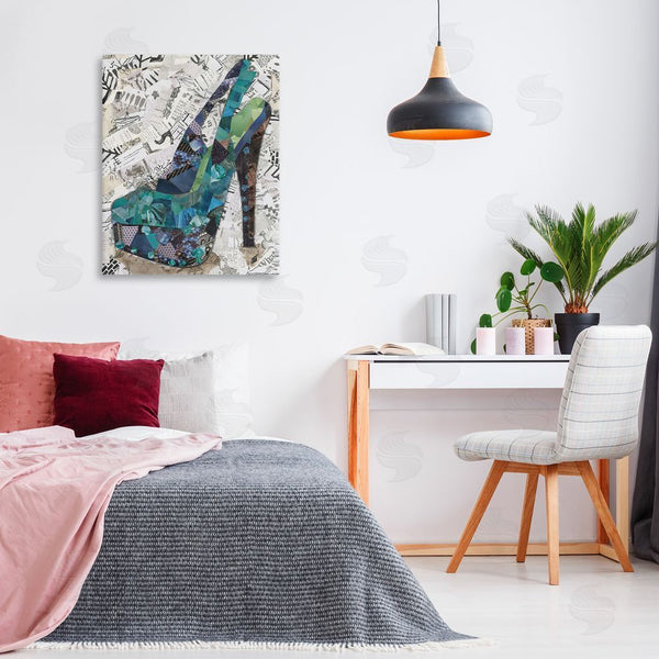 Stupell Industries Coco Good | Collaged High Heel Wall Art