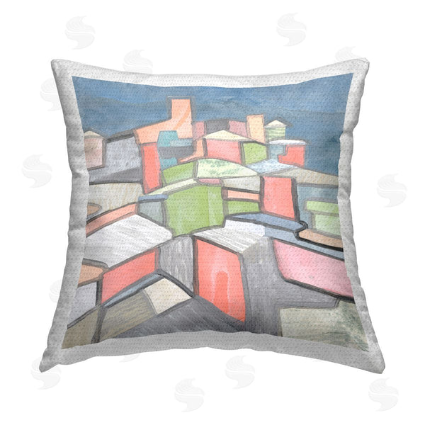 Stupell Industries Coco Good | Contemporary Shapes Arrangement Printed Throw Pillow