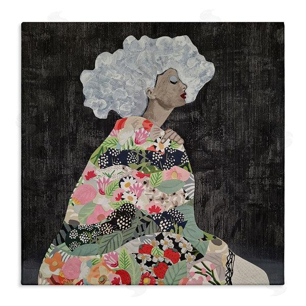 stupell industries Coco Good | Floral Dress Woman Wall Art