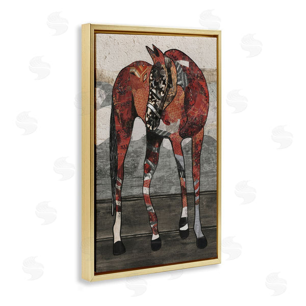 Stupell Industries Coco Good | Horse With Geometric Patterns Wall Art