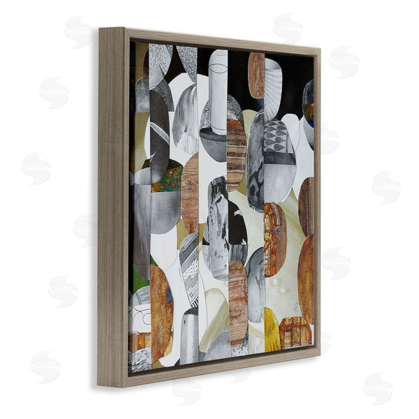 Stupell Industries Coco Good | Nubian Sundance Abstract Shapes Collage Wall Art