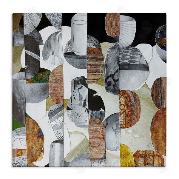 stupell industries Coco Good | Nubian Sundance Abstract Shapes Collage Wall Art