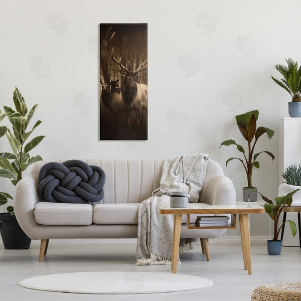Stupell Industries Cole Johnson | Buck And Deer Portrait Wall Art
