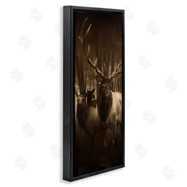 Stupell Industries Cole Johnson | Buck And Deer Portrait Wall Art
