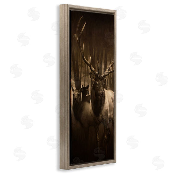 Stupell Industries Cole Johnson | Buck And Deer Portrait Wall Art