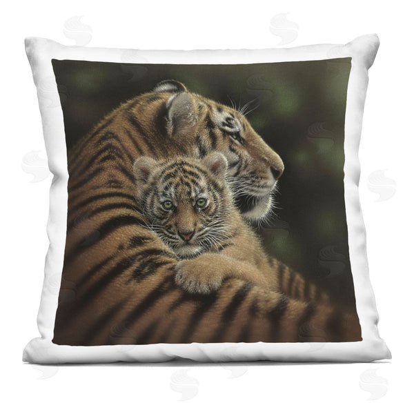 stupell industries Collin Bogle | Cherished Tiger Cub Printed Throw Pillow