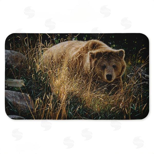 stupell industries Collin Bogle | Crossing Paths Brown Bear Anti-Fatigue Mat