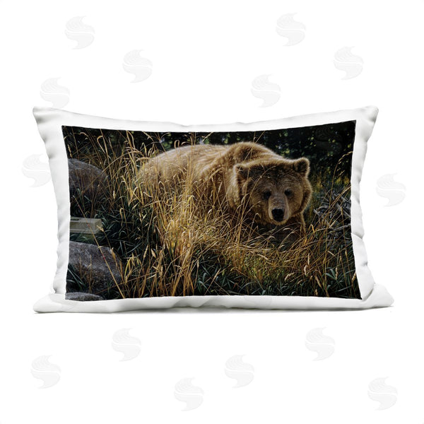 Stupell Industries Collin Bogle | Crossing Paths Grizzly Bear Printed Throw Pillow