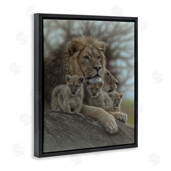 Stupell Industries Collin Bogle | Family Man Lion Cubs