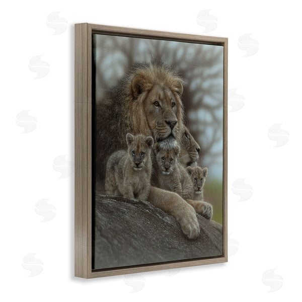 Stupell Industries Collin Bogle | Family Man Lion Cubs