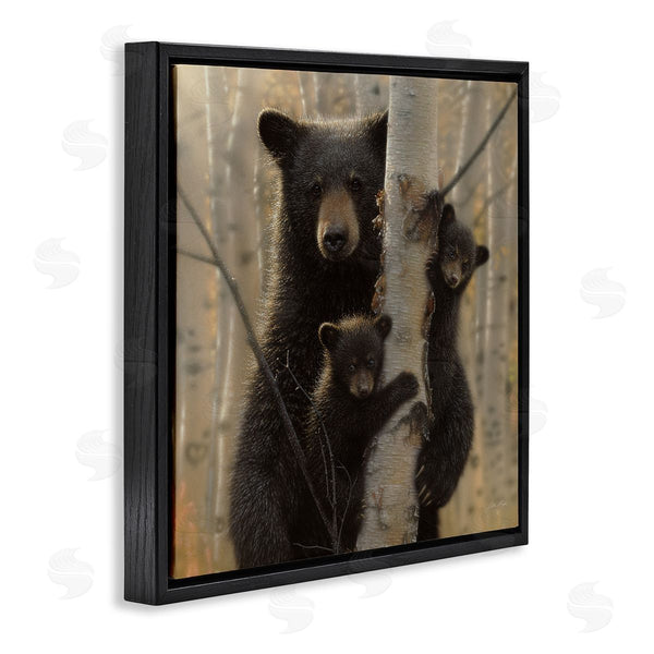 Stupell Industries Collin Bogle | Forest Black Bear And Cubs