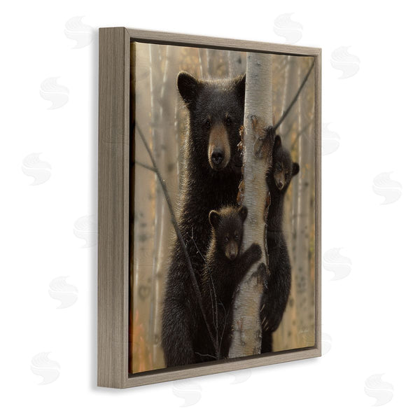 Stupell Industries Collin Bogle | Forest Black Bear And Cubs
