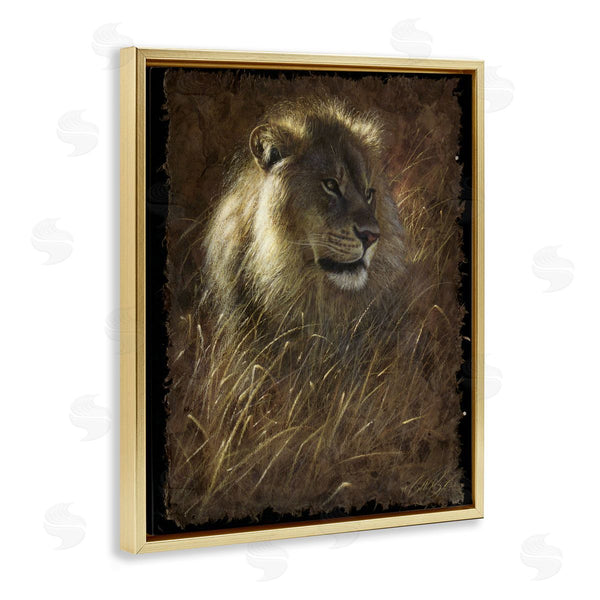 Stupell Industries Collin Bogle | Lion On Rustic Bark