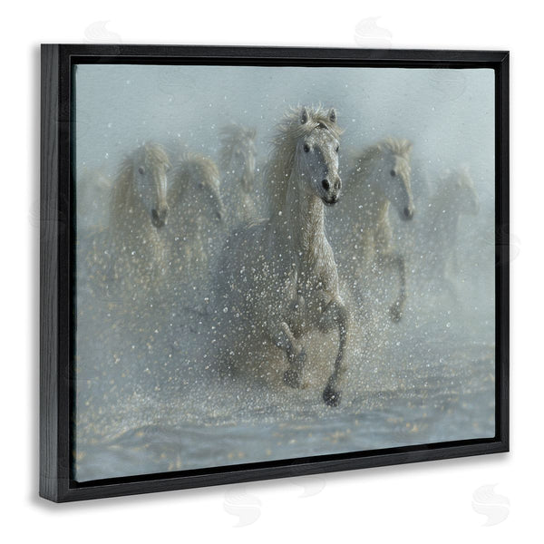 Stupell Industries Collin Bogle | Running Wild Horses Splashing