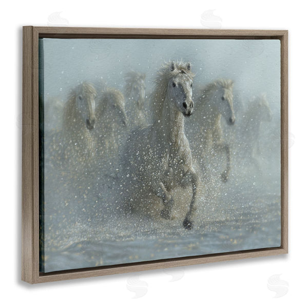 Stupell Industries Collin Bogle | Running Wild Horses Splashing