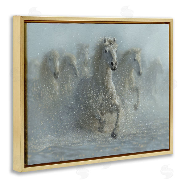 Stupell Industries Collin Bogle | Running Wild Horses Splashing