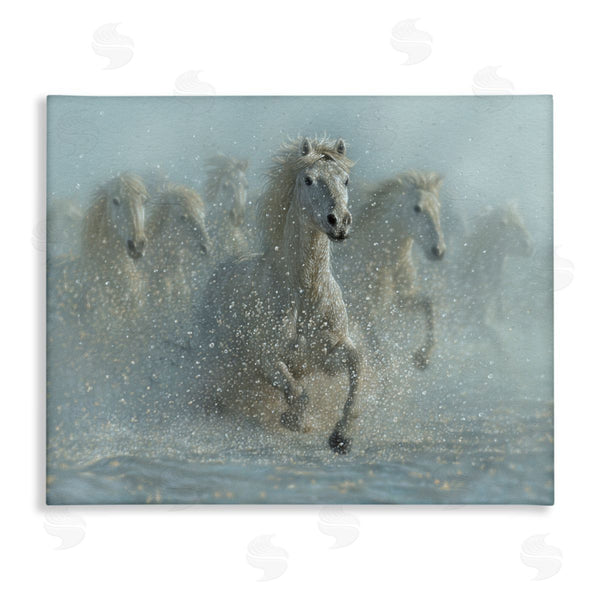 stupell industries Collin Bogle | Running Wild Horses Splashing