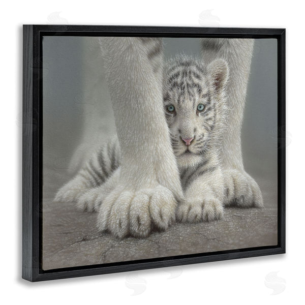 Stupell Industries Collin Bogle | Sheltered White Tiger Cub