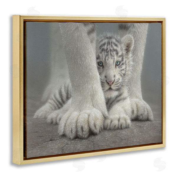 Stupell Industries Collin Bogle | Sheltered White Tiger Cub