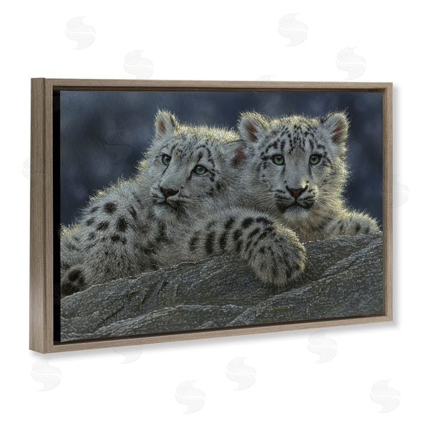 Stupell Industries Collin Bogle | Snow Leopard Cuddle