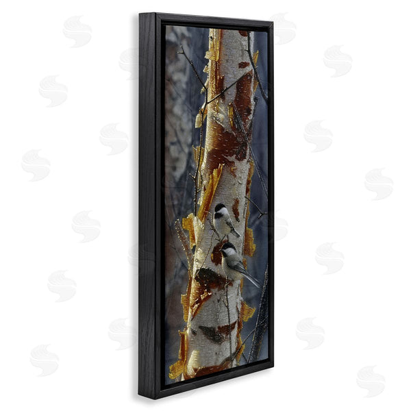 Stupell Industries Collin Bogle | Sunlit Birch Chickadees
