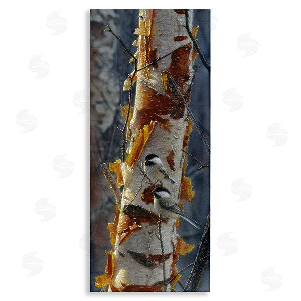 stupell industries Collin Bogle | Sunlit Birch Chickadees