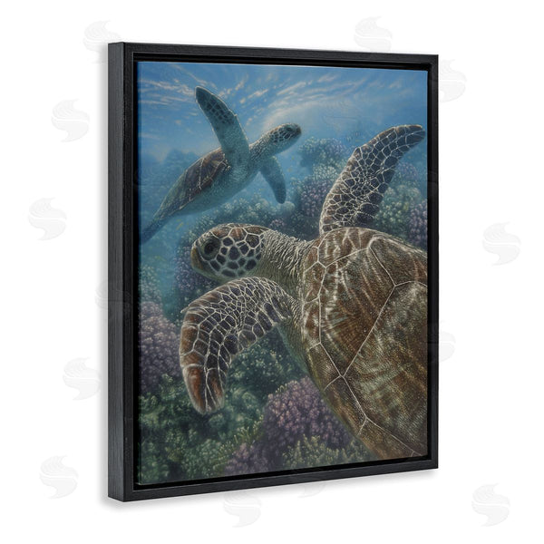 Stupell Industries Collin Bogle | Turtle Bay Over Reef Wall Art