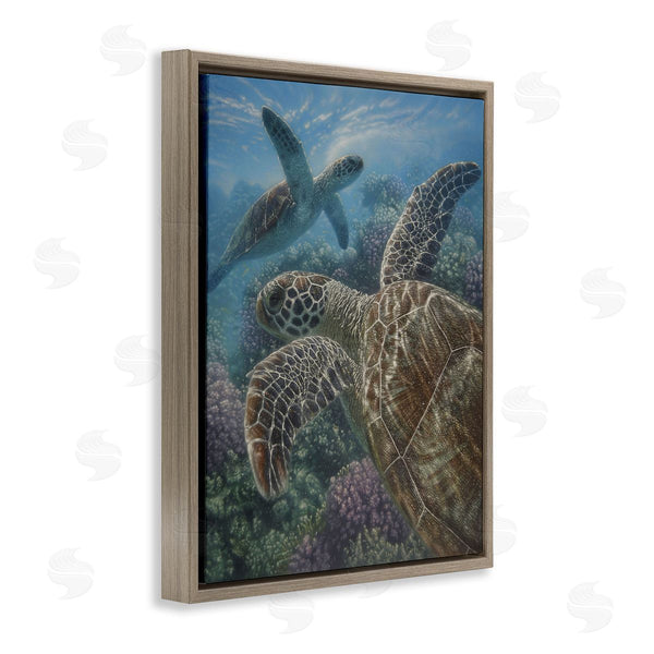 Stupell Industries Collin Bogle | Turtle Bay Over Reef Wall Art