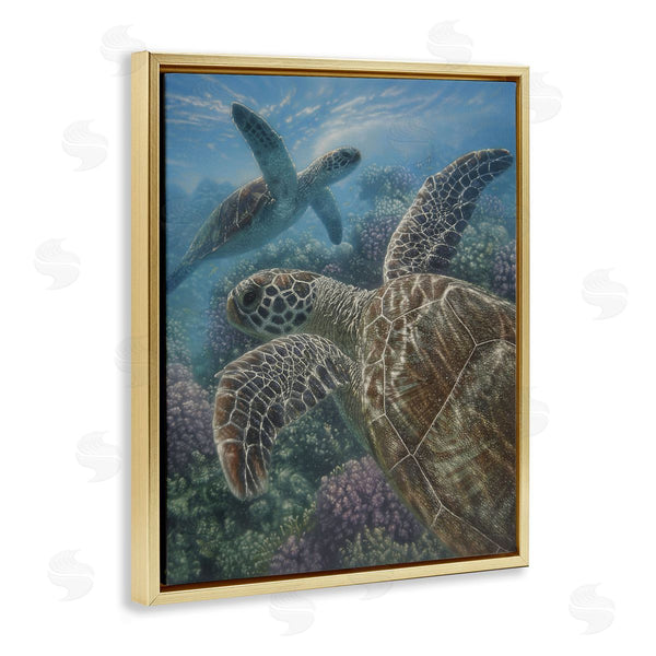 Stupell Industries Collin Bogle | Turtle Bay Over Reef Wall Art